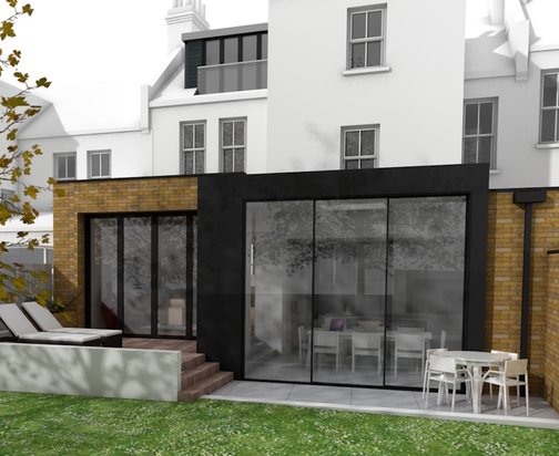 Rear extension to London Edwardian Terrace House
